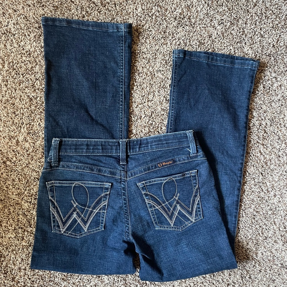 Wrangler Ultimate Riding Jeans Q-Baby No Gap Waistband Size 5 x 30 WRQ20ST Rodeo